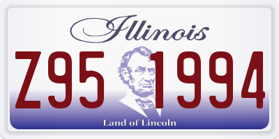 IL license plate Z951994