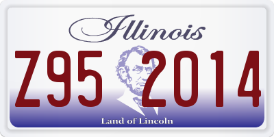 IL license plate Z952014