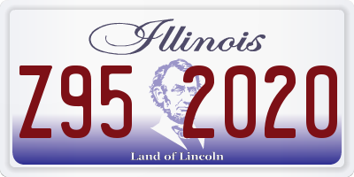 IL license plate Z952020
