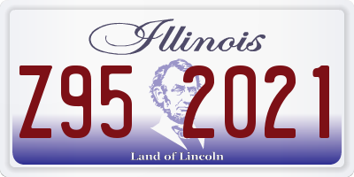 IL license plate Z952021