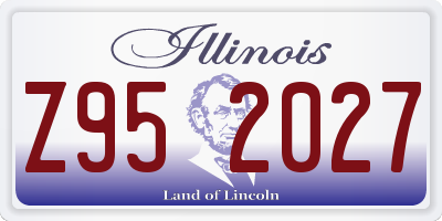IL license plate Z952027