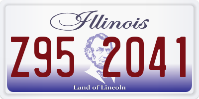 IL license plate Z952041