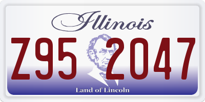IL license plate Z952047