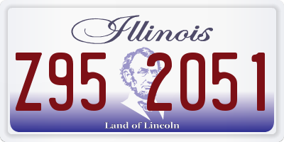 IL license plate Z952051