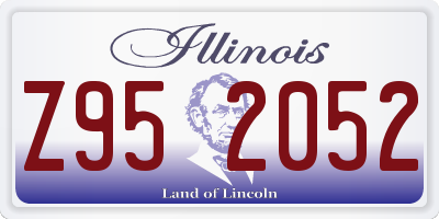 IL license plate Z952052