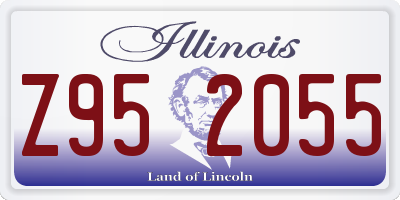 IL license plate Z952055