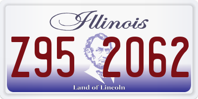 IL license plate Z952062