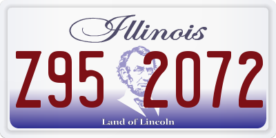 IL license plate Z952072