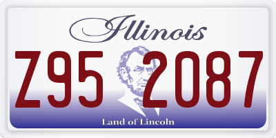 IL license plate Z952087