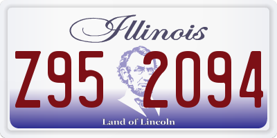 IL license plate Z952094