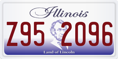 IL license plate Z952096