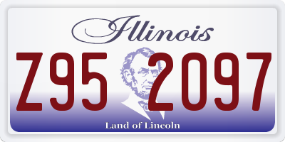 IL license plate Z952097