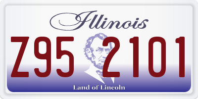 IL license plate Z952101