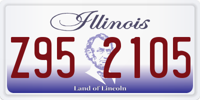 IL license plate Z952105
