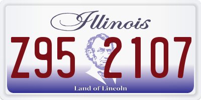 IL license plate Z952107