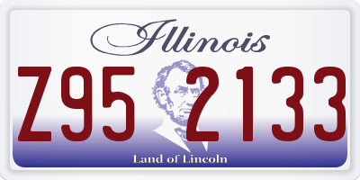 IL license plate Z952133