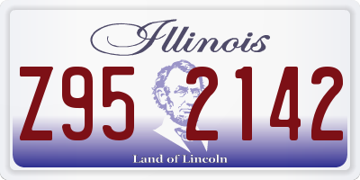 IL license plate Z952142
