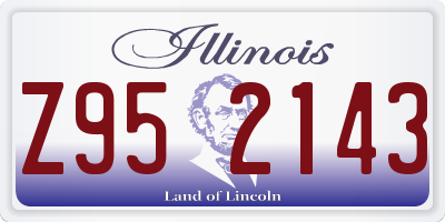 IL license plate Z952143