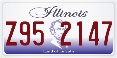 IL license plate Z952147
