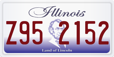 IL license plate Z952152