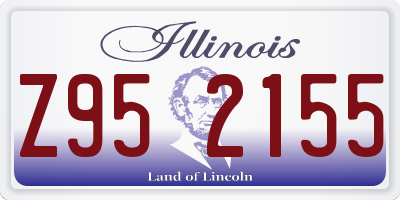 IL license plate Z952155