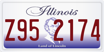 IL license plate Z952174