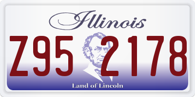 IL license plate Z952178