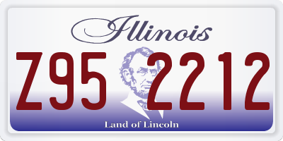 IL license plate Z952212