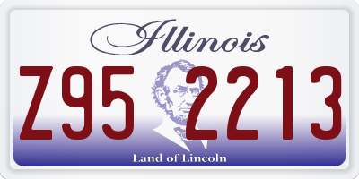IL license plate Z952213