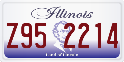 IL license plate Z952214