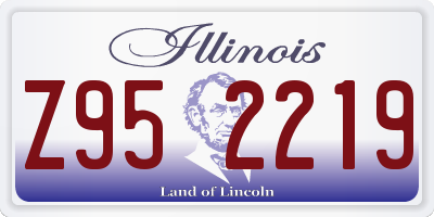 IL license plate Z952219