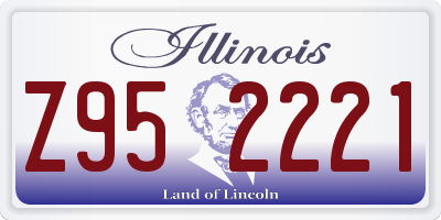 IL license plate Z952221