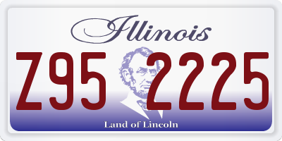 IL license plate Z952225