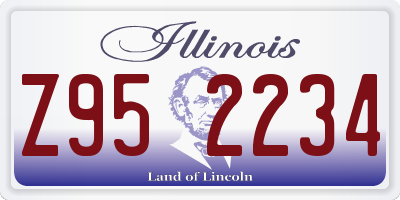 IL license plate Z952234