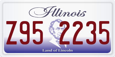 IL license plate Z952235