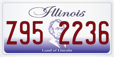 IL license plate Z952236