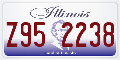 IL license plate Z952238
