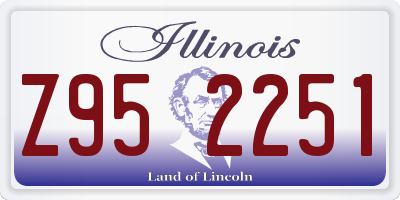 IL license plate Z952251