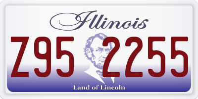 IL license plate Z952255