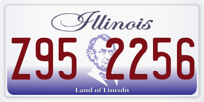 IL license plate Z952256