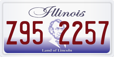 IL license plate Z952257