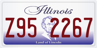 IL license plate Z952267