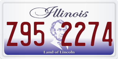 IL license plate Z952274