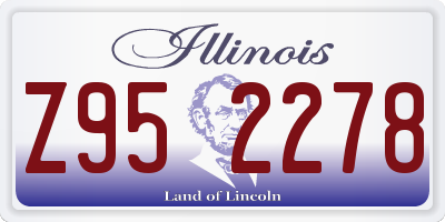 IL license plate Z952278