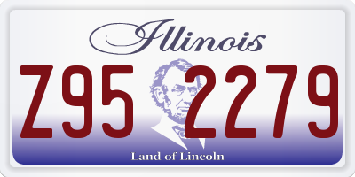 IL license plate Z952279