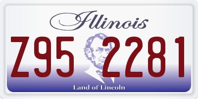 IL license plate Z952281