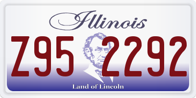 IL license plate Z952292