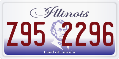 IL license plate Z952296