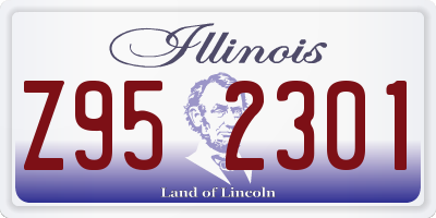 IL license plate Z952301