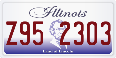 IL license plate Z952303